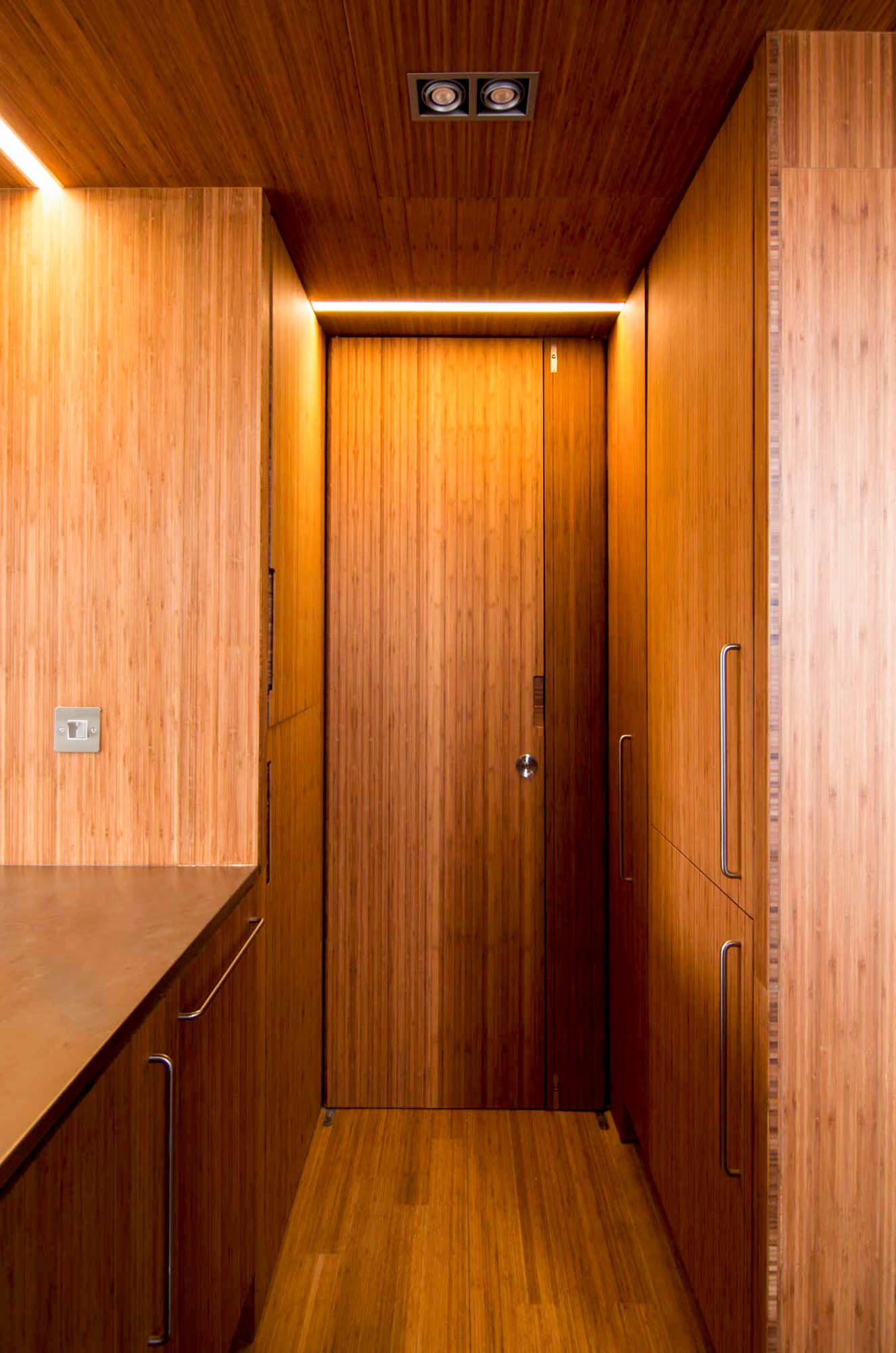 Bespoked bamboo kitchen interior