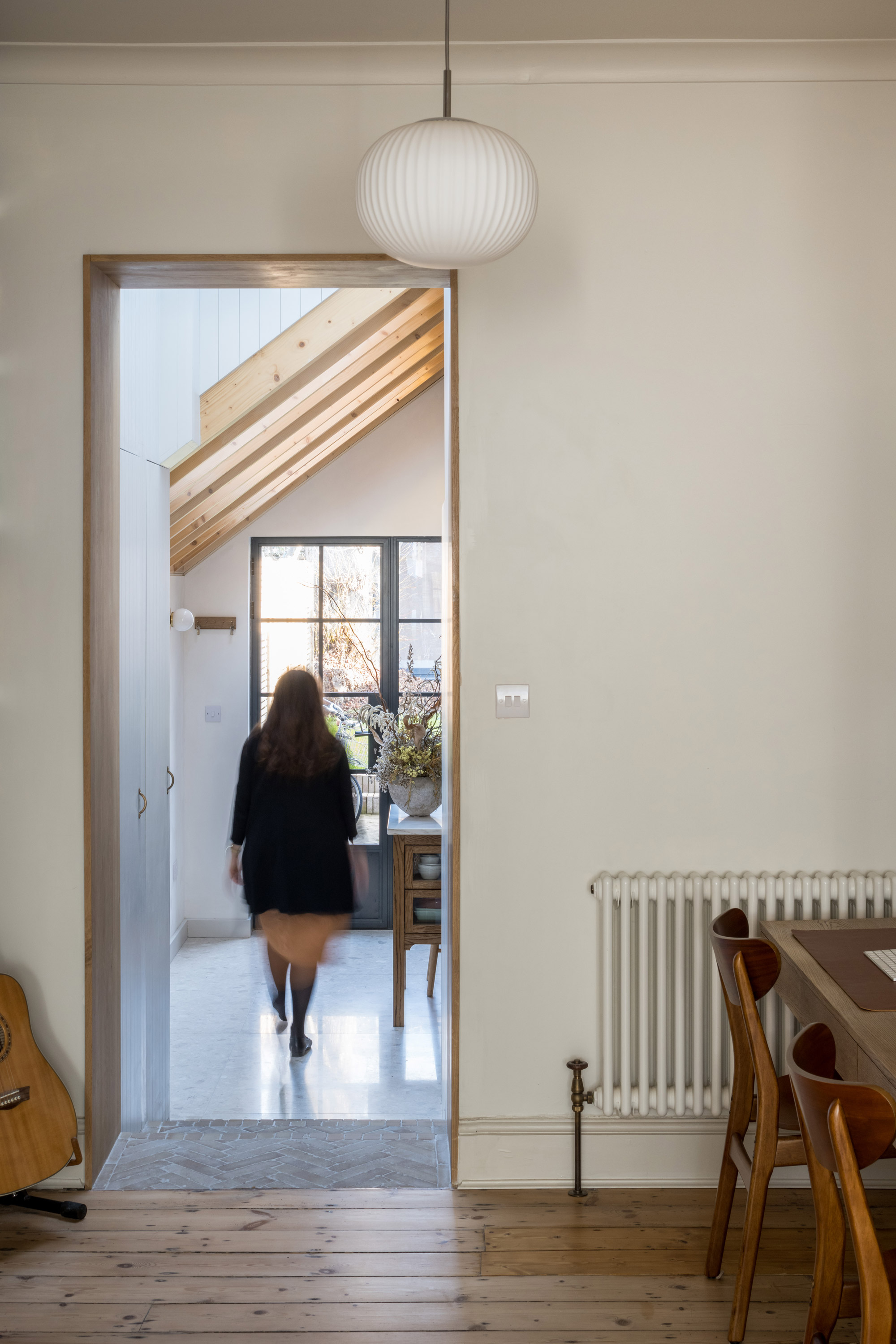 HALLWAY OFFICE MARTINA EXPOSED JOISTS TIMBER REVEALS TIMBER FLOOR