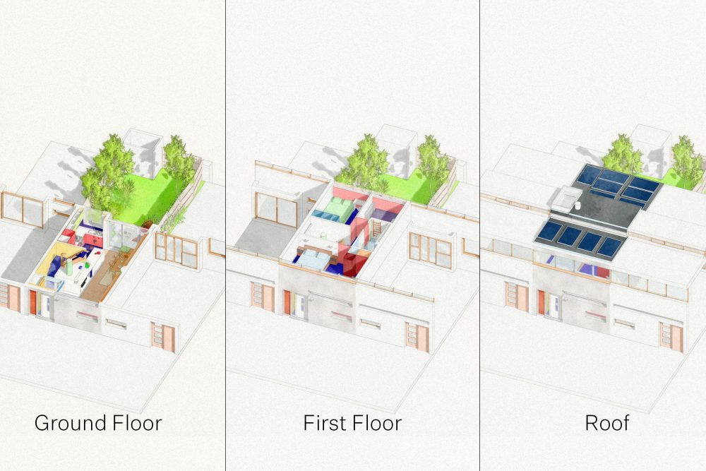 BVDS design proposal for Vanbrugh Park Estate house refurbishment, blending original mid-century details with 21st-century sustainable features.