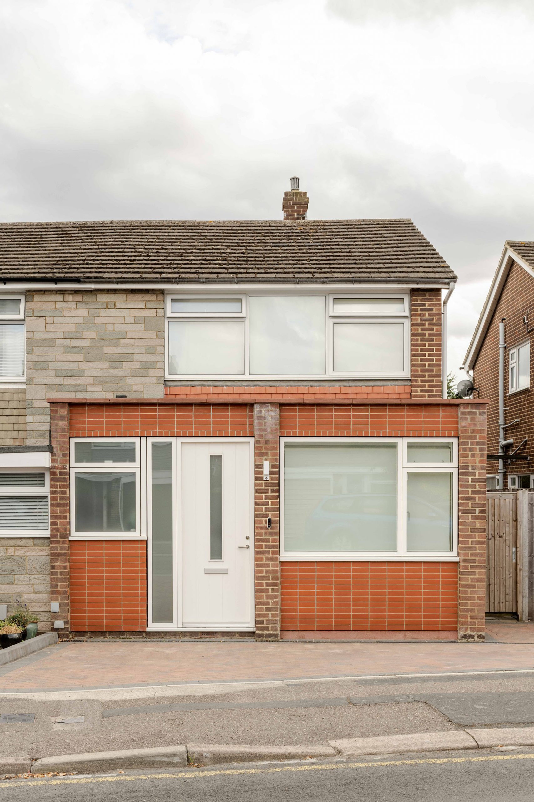 Street view of Cheshunt House with updated front elevation.