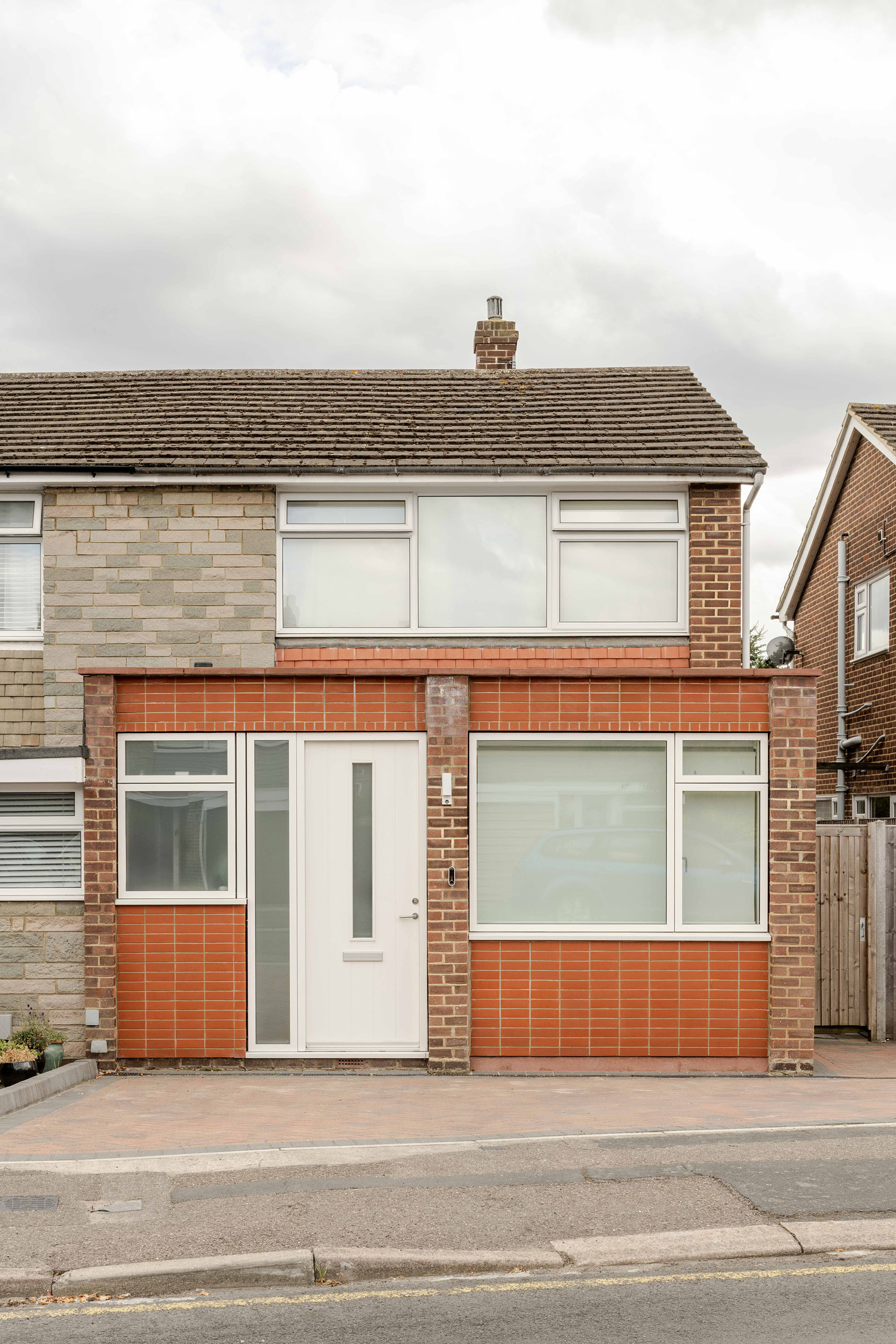 Street view of Cheshunt House with updated front elevation.